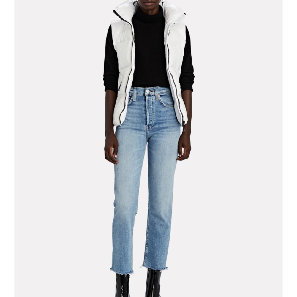 White down vest